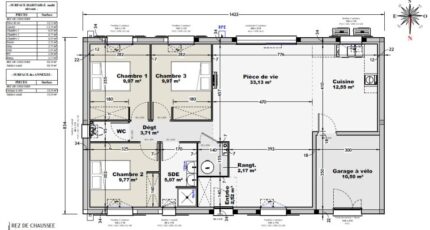 Modèle Start 90m² - 3CH - Garage à velo intégré 39230-9811modele920240701l9xas.jpeg - BERMAX Construction