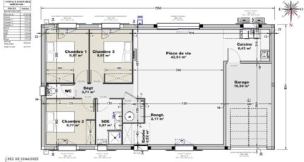 Modèle Start 95m² - 3CH - garage intégré 39244-9811modele920240703z617q.jpeg - BERMAX Construction